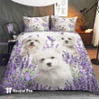 Bedding Set-Maltese Purple Flower