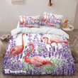Bedding Set-Flamingo Purple Flower