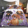 Bedding Set-Dachsund Purple Flower 2