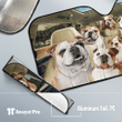 Car Sunshade-Bulldog Family