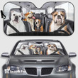 Car Sunshade-Bulldog Family 2