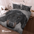 Bedding Set-Black Dachshund Sleeping
