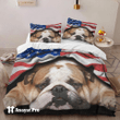 Bedding Set-English Bulldog American Patriot