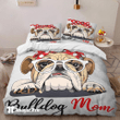 Bedding Set-Christmas-Bulldog Mom