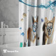 Shower Curtain-Corgi