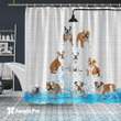 Shower Curtain-Bulldog