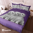 Bedding Set-Maltese Puppy Purple