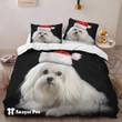 Bedding Set-Maltese Christmas Santa