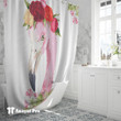 Shower Curtain-Flamingo Cute