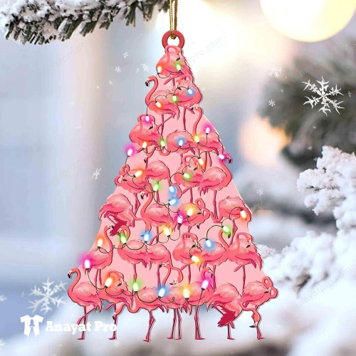 Ornament-Flamingo Christmas Tree