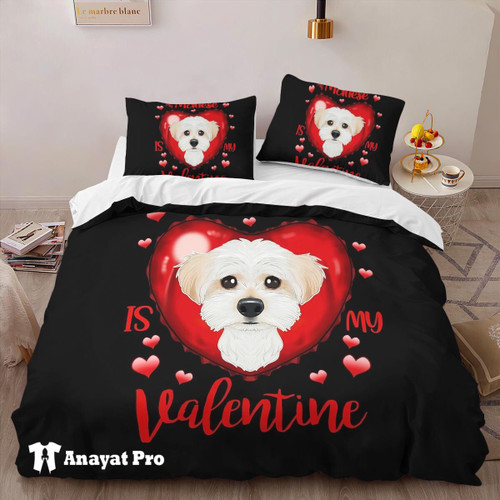 Bedding Set-My Maltese is my Valentine