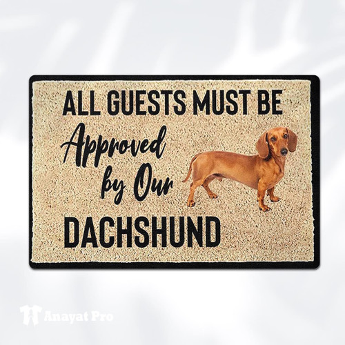 Doormat-Approved By Dachshund 2