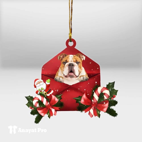 Ornament-English Bulldog Christmas Letter