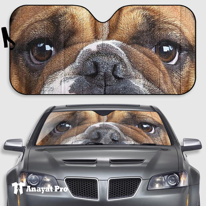 Car Sunshade-Bulldog Face