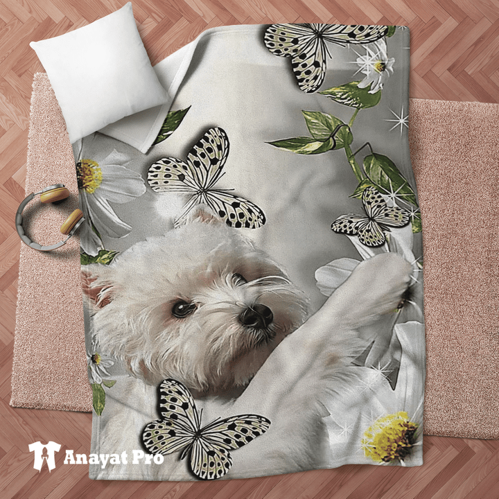 Blanket-Westie Butterfly