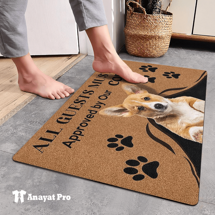 Doormat-Approved by Corgi