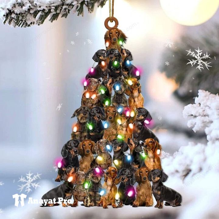 Ornament-Dachshund Christmas Tree