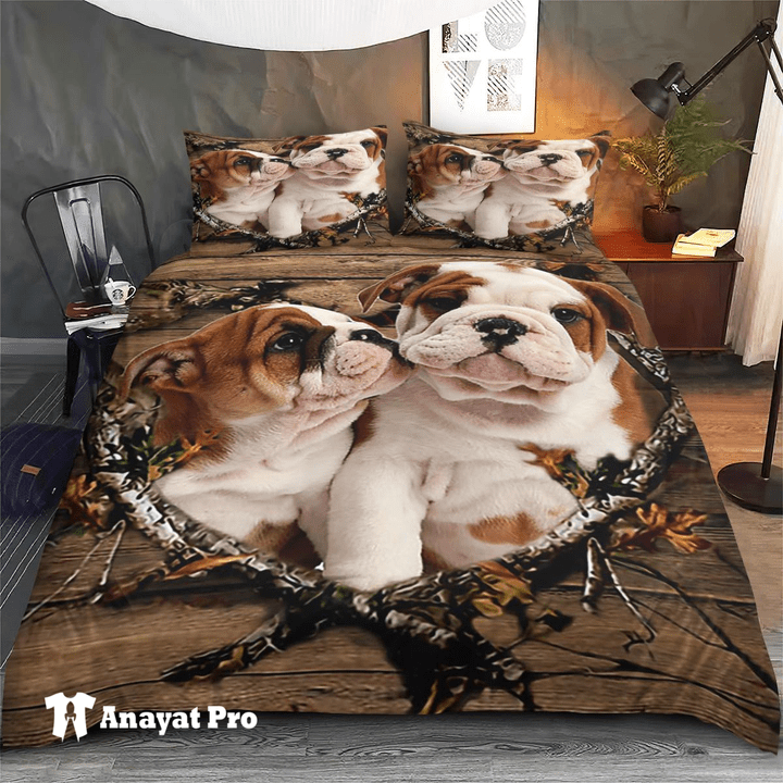 Bedding Set-Bulldog Couple