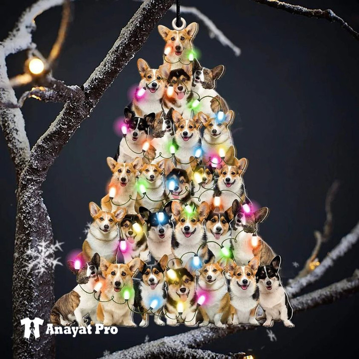 Ornament-Corgi Christmas Tree