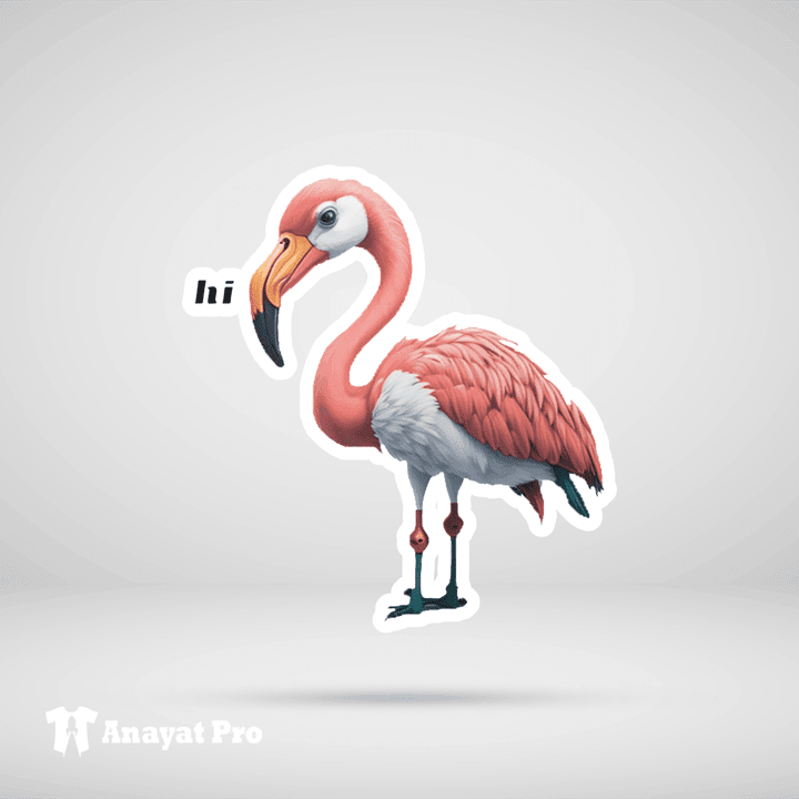 Sticker-Flamingo Ok 2