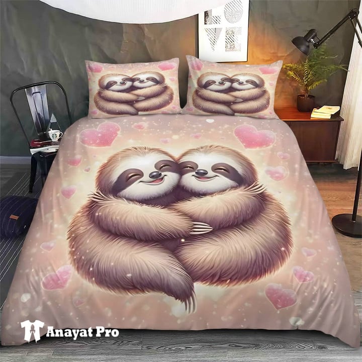 Bedding Set-Sloth Awesome Couple