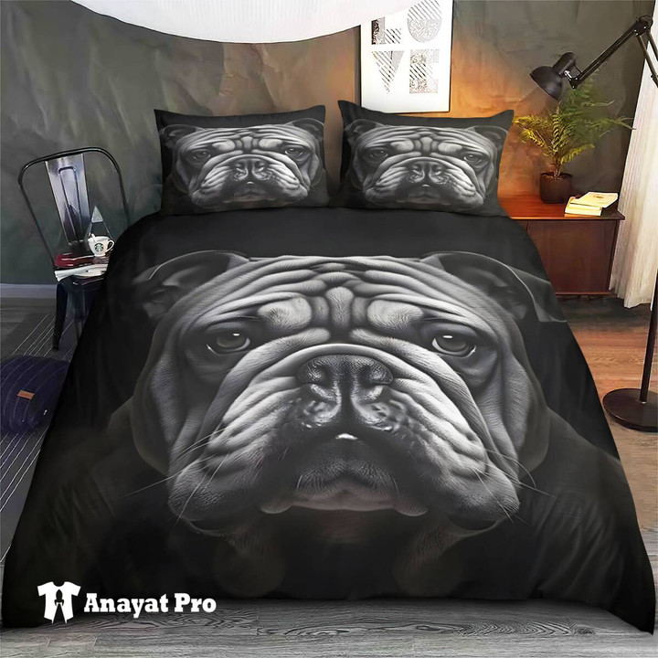Bedding Set-Bulldog Black Portrait