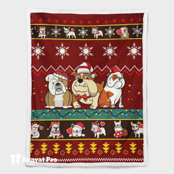 Blanket-Bulldog Christmas