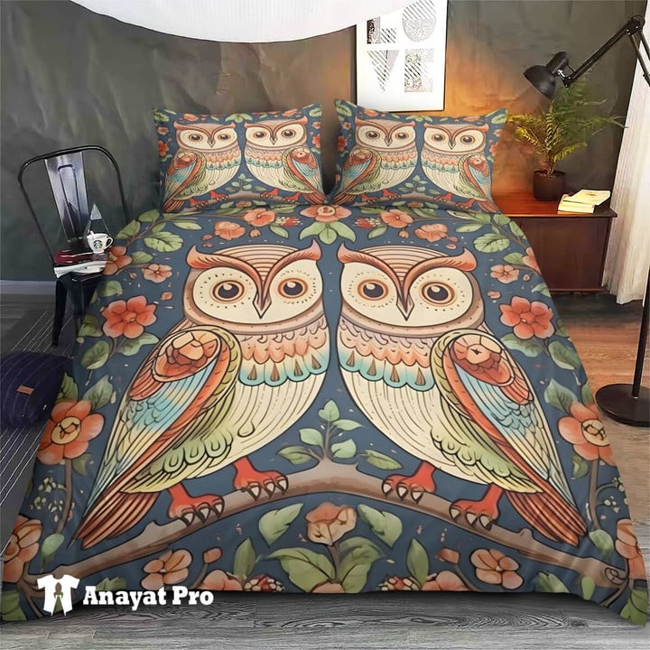 Bedding Set-Owl Love Valentine