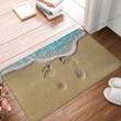 Realistic Bathroom Non-Slip Carpet Beach Feet Bath Mat Ocean Lovers