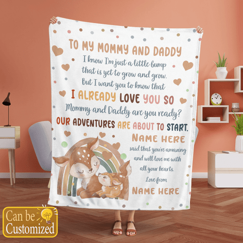 Personalized Deer Theme Gift - Mommy and Daddy Version ID279