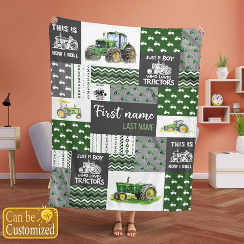 Just A Boy Who Loves Tractors Blanket