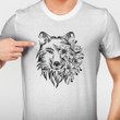 Botanic Flower Wolf Shirt, Wolf Shirt PHZ3007208
