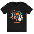 Personalized Retro Vibes Back To School Shirt, Personalized Third Grade Shirt PHK0808204