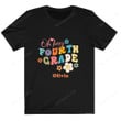 Personalized Retro Vibes Back To School Shirt, Personalized Fourth Grade Shirt PHK0808205