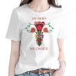 Floral Feminist Uterus My Body My Choice Shirt, Feminist Shirt PHK2708207