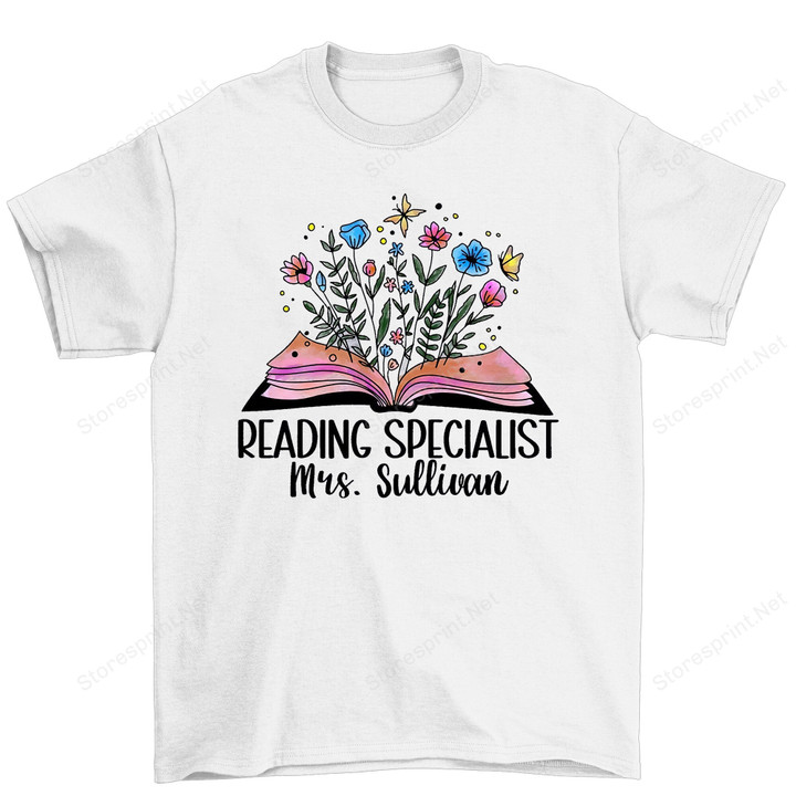 Personalized Reading Specialist Shirt, Book Shirt PHK0508206