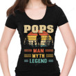 Pops The Man The Myth The Legend Funny Grandpa Shirt PHK2607201
