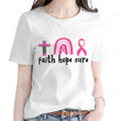 Faith Hope Cure Shirt, Breast Cancer Shirt KN0108201
