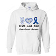 Peace Love Cure Shirt, Colon Cancer Shirt PHK0108211