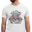 Personalized Literacy Coach Shirt, Book Shirt PHK0508204
