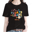 Personalized Retro Vibes Back To School Shirt, Personalized Fourth Grade Shirt PHK0808205
