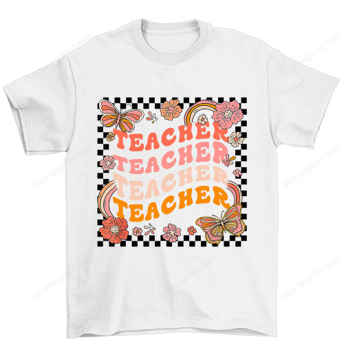 Vintage Floral Teacher Shirt, Teacher Shirt PHK2508207