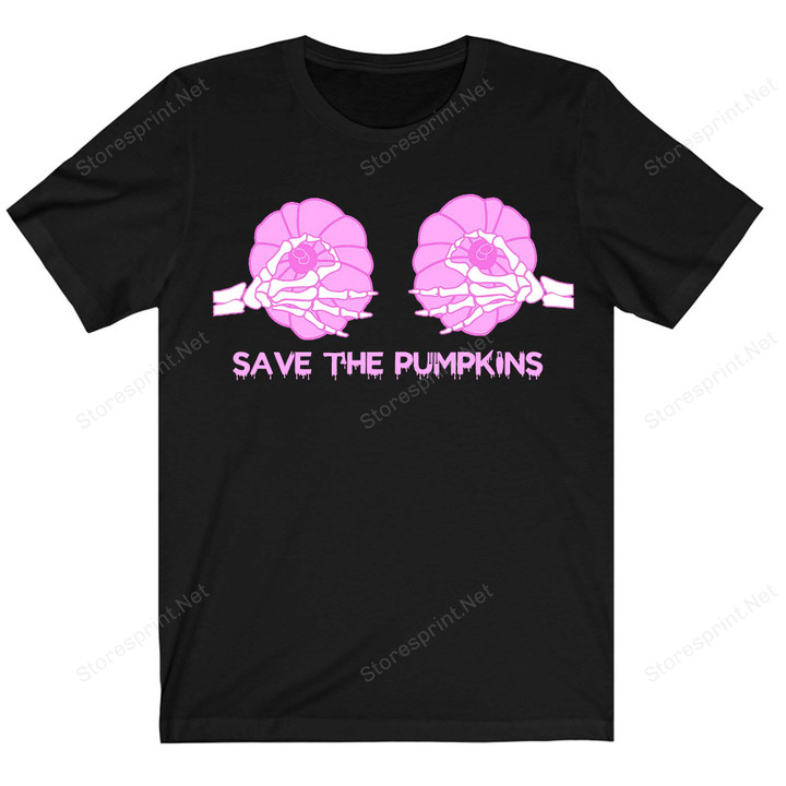 Save The Pumpkins Shirt, Halloween Shirt, Breast Cancer Awareness Shirt PHK1608201