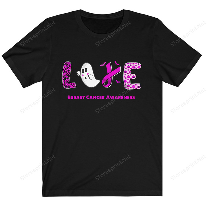 Halloween Love Breast Cancer Shirt, Breast Cancer Awareness Shirt PHK1908205