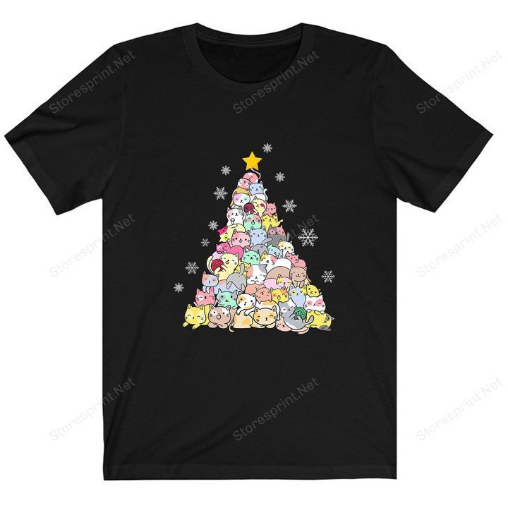 Cat Christmas Tree Shirt, Christmas Shirt PHK2608201