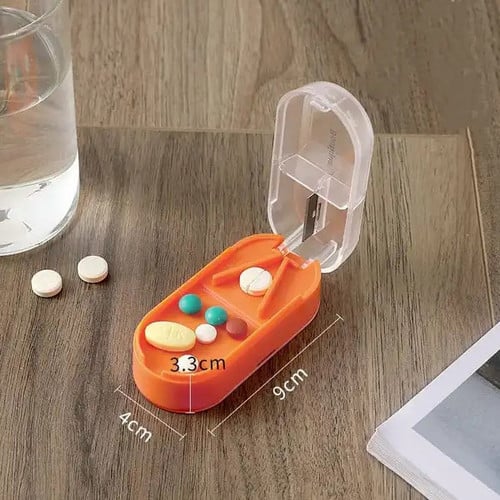 Pill Cutter With Storage Box