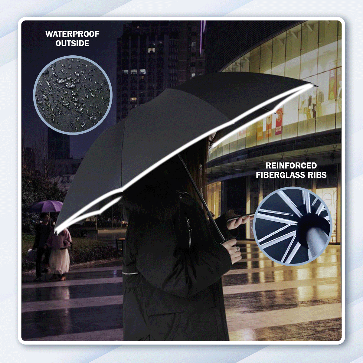 The Luxurious LED Windproof Reverse Umbrella With Reflective 🔥 AUTUMN SALE LIMITED TIME ONLY 🔥