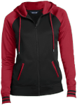 LST236 Ladies’ Moisture Wick Full-Zip Hooded Jacket