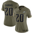 Eagles 2022 Salute To Service Retired Player Limited Jersey - Olive - All Stitched
