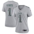 Eagles Gray Atmosphere Fashion Game Jersey - All Stitched